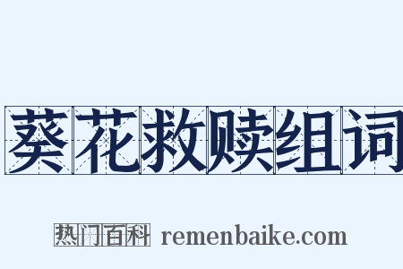 葵花救赎组词是什么意思的图片